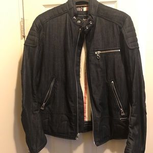 Men biker style coat